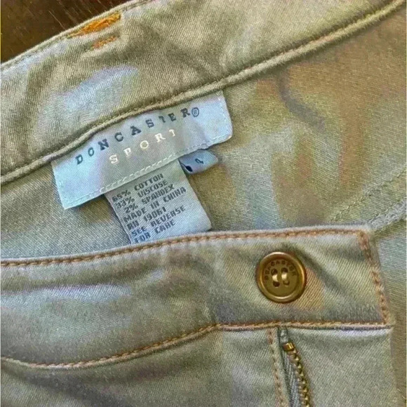 Doncaster Sport Blue Pants with Gold Stitching - Picture 2 of 7